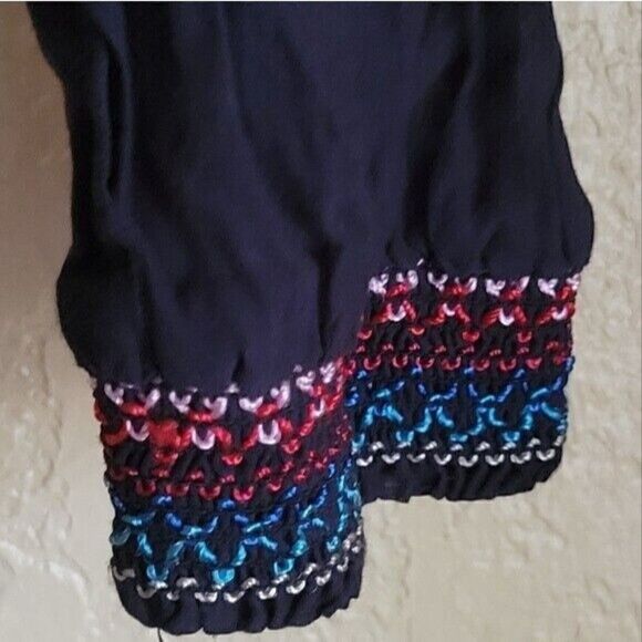 Free People Sun Beams Embroidered Off-The-Shoulder Mini Dress Size Small - Picture 6 of 12